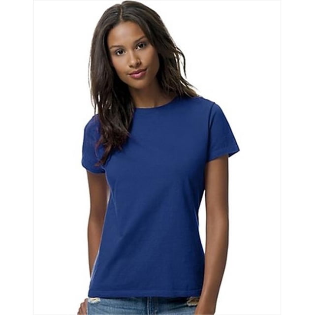 Hanes SL04 Womens Nano-T T-Shirt Size Extra Large, Deep Royal Blue