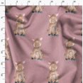 thumbnail image 3 of Soimoi Orange Poly Georgette Fabric Pig Animal Print Fabric by the Yard 42 Inch Wide, 3 of 5