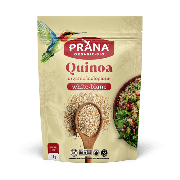 Prana Organic Gluten Free White Quinoa, 1kg