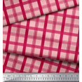 thumbnail image 2 of Soimoi Cotton Poplin Fabric Check Check Printed Fabric 1 Yard 56 Inch Wide, 2 of 5