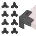 thumbnail image 1 of Uxcell Protecteurs d'Angle 8 Pcs Protecteurs d'Angle de Table Garde d'Angle de Meuble et Pare-Chocs de Bords (en Forme 3D, Noir), 1 of 6
