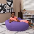 thumbnail image 4 of Oversized Solid Purple Bean Bag Chair, 4 of 9