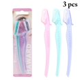 thumbnail image 2 of 3PCS Eyebrow Razor Stainless Steel Painless Portable Eyebrow Shaver Facial Razor, 2 of 10
