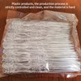 thumbnail image 4 of 80Pcs Cake Fork Plastic Fruits 2 Tooth Food Picks for Dessert Snack Salad Cocktail Appetizer, Clear, 4 of 9