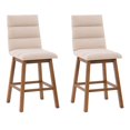 thumbnail image 1 of CorLiving Boston Channel Tufted Fabric Barstool, Set of 2, 1 of 9