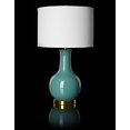 thumbnail image 2 of Safavieh Judy Ceramic Light Blue Lamp with White Shade, 2 of 5