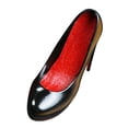 thumbnail image 3 of KLKCMS 1/6 Scale Figure Pointed Toe Pumps Shoes Cosplay Retro Miniature Soldier Costume Black A, 3 of 9