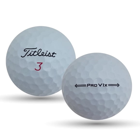 Mulligan - 36 balles de golf récupérées Titleist Prov V1x 2022 5A, Blanc