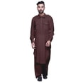 thumbnail image 1 of Atasi Kurta Pyjama Pathani à Col Classique pour Garçons Chemise en Rayonne à Poche avant, 1 of 5