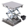 thumbnail image 2 of LAFGUR Plateforme de Levage en Acier Inoxydable, Table de Levage en Acier Inoxydable, Petite Plateforme de Levage Manuelle Miniature pour Voitures RC, 2 of 8