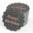 thumbnail image 4 of Inkdotpot 50 Pack Happy Birthday Favor Paper Tags Craft Real Rose Gold Foil Hang Tags, 4 of 6