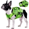 thumbnail image 1 of Kuoser Dog Life Jacket, Reflective and Adjustable Dog Life Vest for Small Medium Large Dogs Green, S, 1 of 8
