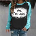 thumbnail image 1 of 50 % de Rabais Liquidation Chandail en Molleton Surdimensionné pour Femmes 2023 T-shirt Imprimé Manches Longues Blouse Col Rond Hauts Décontractés Chandail en Molleton, 1 of 1