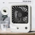 thumbnail image 3 of Spray Misting Fan 3 Gear Handheld Rechargeable Portable Travel Air Fans Moisturizing Cooling Humidifier Personal Mister Green, 3 of 9
