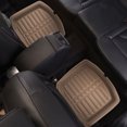 thumbnail image 4 of FH Group PU Leather Floor Mats for Auto Car SUV Van Deep Tray Waterproof - Beige, 4 of 6