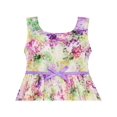 thumbnail image 4 of Robe Fille Imprimé Jardin Fleuri Sans Manches Violet 4 Ans, 4 of 4