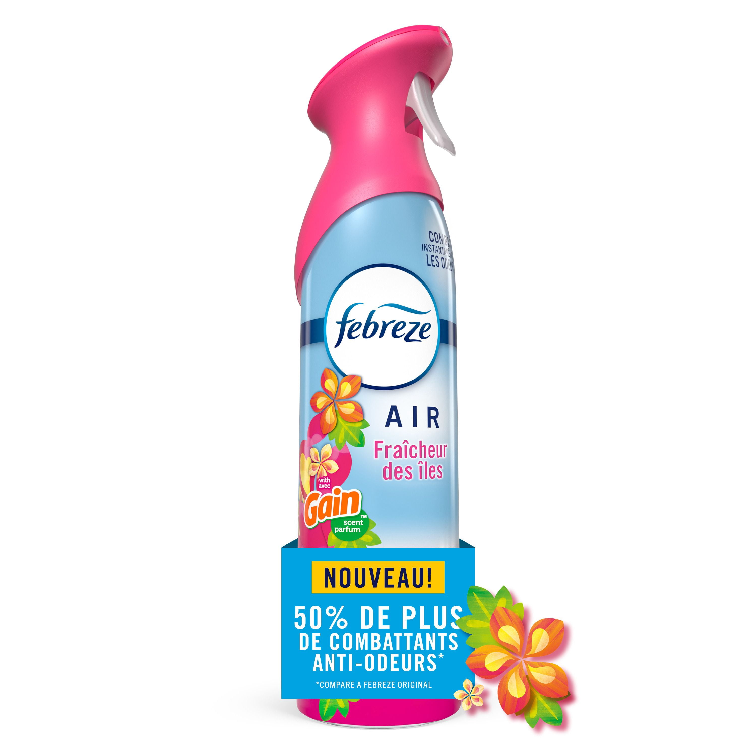 Febreze Air, Air Freshener Spray, Odour Fighting Room Spray, Gain Island Fresh, 1ct