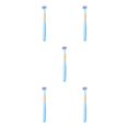 thumbnail image 3 of Thinsony Triple Toothbrush Triple Clean For Efficient Cleaning Plastic Three Head Toothbrush For Cleaning A22 Sky Blue Child 5Set, 3 of 6