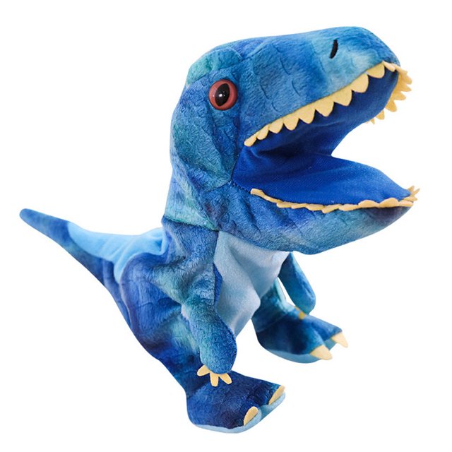 1 Pce Dinosaure Vif Marionnette Jouet Interactif Intéressant en Peluche