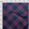 thumbnail image 2 of oneOone Georgette Viscose Fabric Tartan Check Printed Craft Fabric BTY 42 Inch Wide, 2 of 4