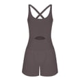 thumbnail image 4 of Yuyuzo Workout Romper for Women Sleeveless Short Jumpsuit Backless Yoga Rompers Atheletic Running Jumpsuits, 4 of 4