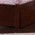 thumbnail image 3 of Lit Plateforme Simple en Bois Portland avec Pied de Lit et Tiroirs de Rangement en Noyer, 3 of 8
