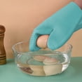 thumbnail image 4 of Thermal Insulation Silica Gel Gloves Kitchen Microwave Barbecue High Temperature Work Insulation Solid Color Gloves, 4 of 9