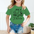 thumbnail image 2 of PMVFHDE Hauts Tendance pour Filles T-Shirts Tunique Graphique T-Shirt pour Fille T-Shirt pour Filles Hauts Manches Courtes Hauts Tube pour Filles Enfant Filles Mignon Graphique Col Rond T-Shirt Manches Courtes T-Shirt d'Été Vert, 5-6 Ans, 2 of 5