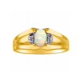 thumbnail image 1 of RYLOS Mens Rings 14K Yellow Gold Classic Design 7X5MM Oval Gemstone & Diamond  Opal October Birthstone Ring Size 8, 1 of 7