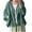 Green, variant on Timegard Tops for Women Trendy V Neck Button up Long Sleeve Loose Open Front Casual Drop Shoulder Tops