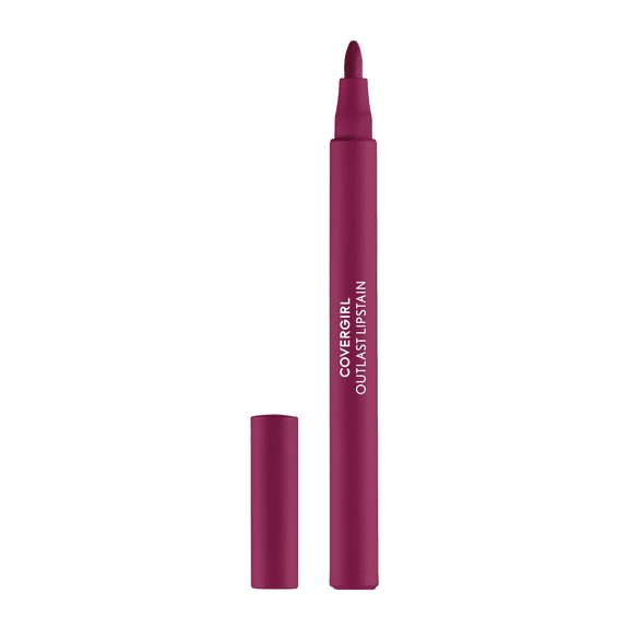 Covergirl Outlast Lipstain, Smooth Application, Precise Pen-Like Tip, Transfer-Proof, Satin Stained Finish, Vegan Formula, Pack of 1, 1.8ml