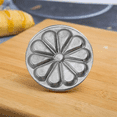 thumbnail image 3 of Biscuit Making Mold with Wooden Handle Diamond Biscuit Making Mold Spiral Coil Flower Shape Mold, 3 of 8