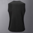 thumbnail image 4 of SROBPTY Haut d'Été pour Homme, Chandails Sans Manches pour Hommes, Débardeur Sport Sans Manches Uni à Enfiler à Col Rond pour Homme, Mode Décontractée Noir, P, 4 of 4