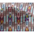 thumbnail image 4 of oneOone Tissu Viscose Chiffon Rayé Ikat Imprimé au Mètre 42 Pouces de Large, 4 of 4