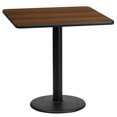 thumbnail image 3 of Flash Furniture 24'' Square Natural Laminate Table Top with 18'' Round Table Height Base - XU-NATTB-2424-TR18-GG, 3 of 5