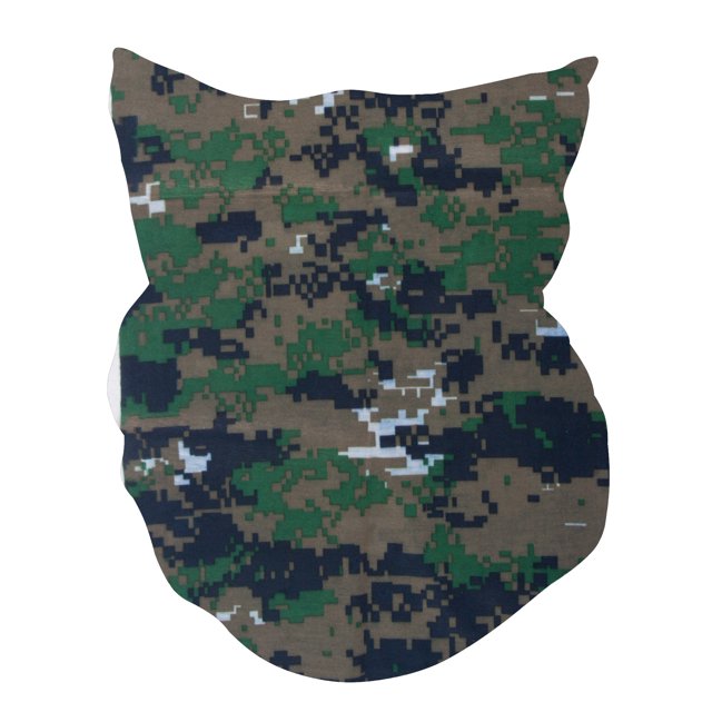 Top Headwear Face Covering Neck Gaiter - Moss Camo