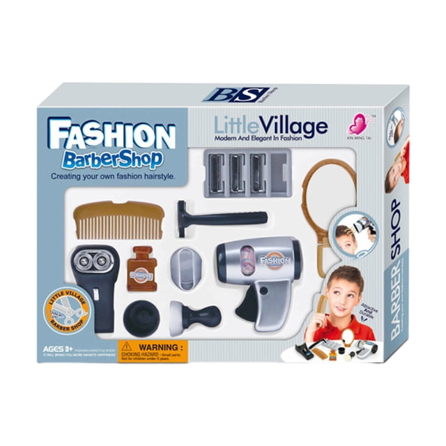 Version C Children Hairdressing Play Set With Educational Tools For Role Fun In Plastic Material Salon Toy For Toddlers C