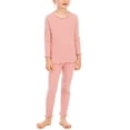 thumbnail image 2 of LSLJS Kids Round Neck Pajama Set Long Sleeved Pants Pajama Two Piece Pajama Sets, 2 of 8