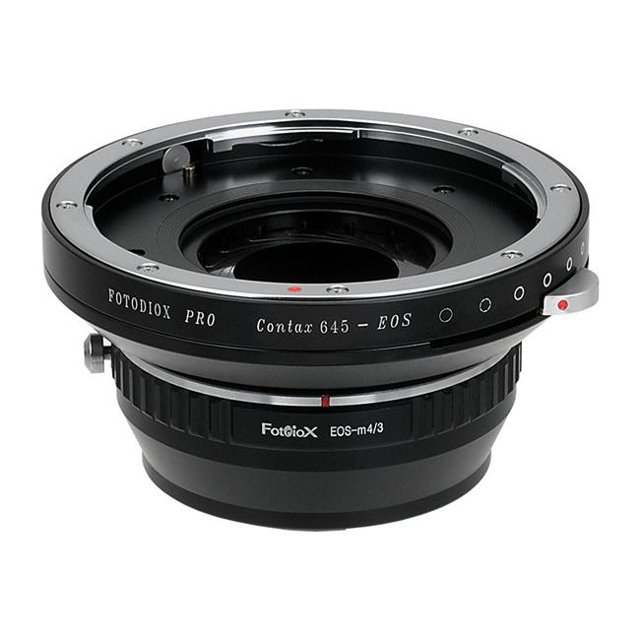 Fotodiox C645-EOS-MFT Lens Mount Adapter - Contax 645 Mount Lenses To Micro Four Thirds Mount Mirrorless Camera Body with Built in Aperture Iris