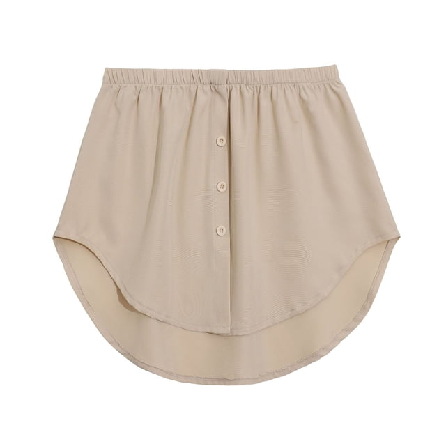 2025 Mini Chemise Inférieure Jupes Longues pour Femmes pour Femmes Extensions Haut Tout Bas Mini Jupe Superposition Taille Mini avec Jupe Élastique Chemise Bande Rallonge Robe pour