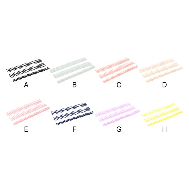 mmirethe 10pcs/set Reusable Plastic Binder Spines Convenient And Durable Solution For Loose Leaf Binders Rosy+10pcs