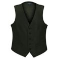 thumbnail image 1 of Gioberti Mens Formal Suit Vest Olive 5X-Large, 1 of 5