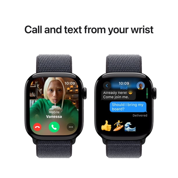 Apple Watch Series 10 GPS 42mm Silver Aluminum Case with Denim