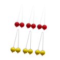 thumbnail image 4 of Siruishop 6 Pcs Balles d'Échelle Jeu de Cour Arrière Activités Intérieures Ou Extérieures Remplacement Jaune et Rouge, 4 of 8