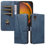 Phone Case for Samsung Galaxy Xcover 7 5G Magnetic PU Leather Card Slots Durable Wallet Cover