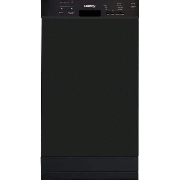 Danby DDW18D1EB 18" Wide Built-in Dishwasher in Black