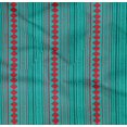 thumbnail image 4 of oneOone Organic Cotton Poplin Twill Fabric Stripe & Diamond Block Print Sewing Fabric BTY 42 Inch Wide, 4 of 4