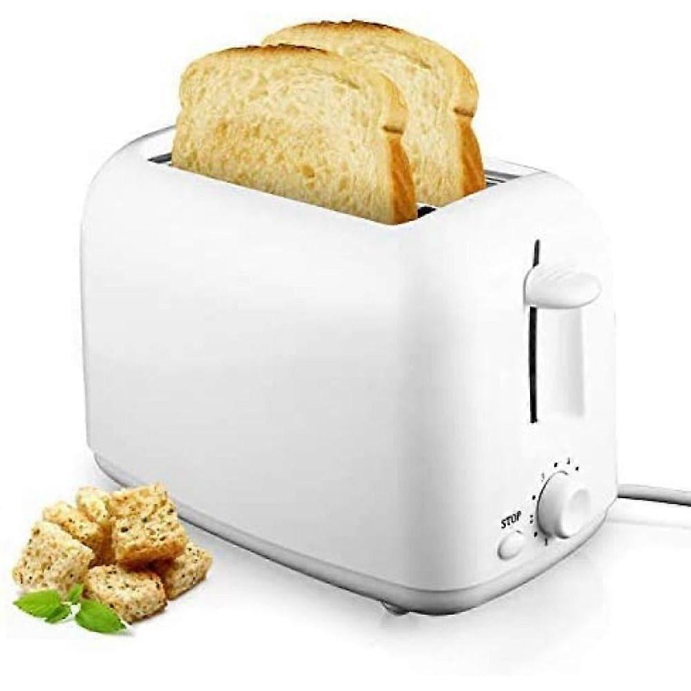 2-Slice Portable Home Toaster 800W with 7 Temperature Settings, Removable Crumb Tray
