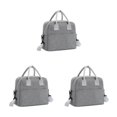 thumbnail image 4 of Transemion Sacs Réfrigérants à la Mode Restent Tendance Tout en Gardant les Aliments Frais et Rafraîchissants Polyester Portable avec Sangle de Devrait Gris Ensemble de 3, 4 of 6