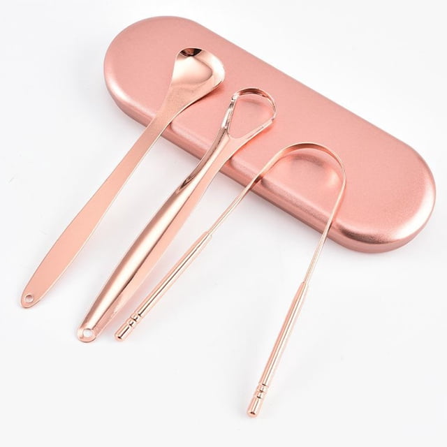Stainless Steel Tongue Scraper Oral Care Tool for Fresh Breathing Reusable